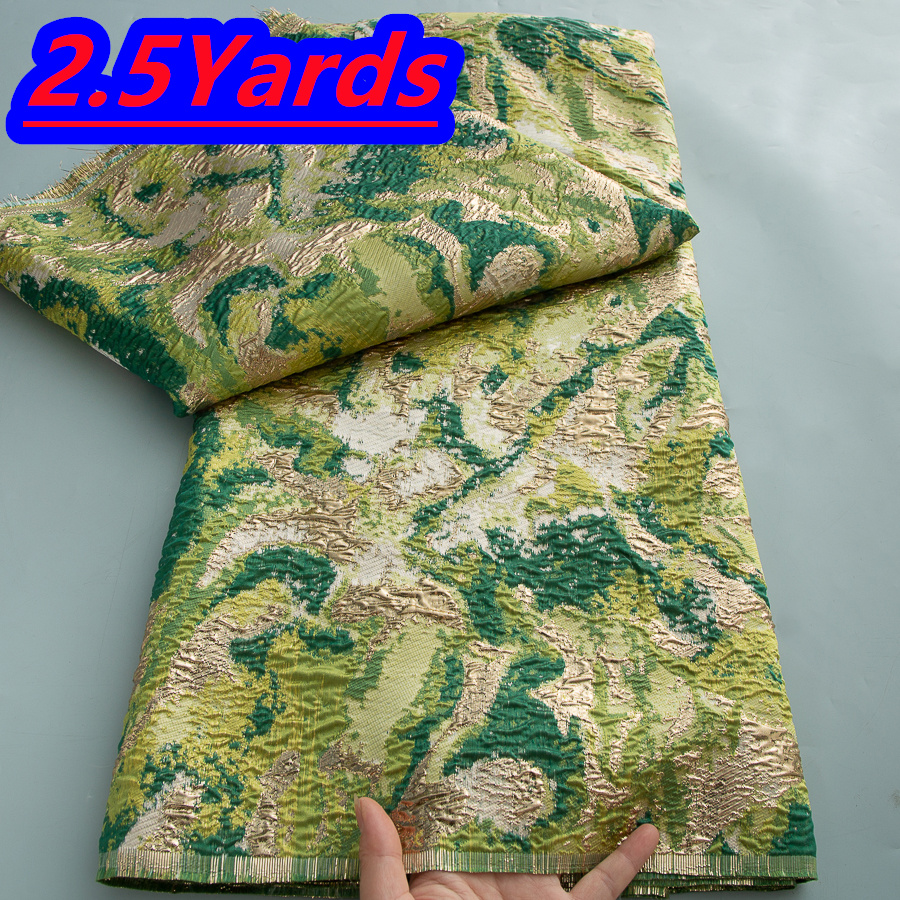 Soldes Exceptionnelles : Tissu en Dentelle Brocart Nigérian 2,5 Yards, Tulle de Haute Qualité, Dentelle Organza Française 2026, Tissu Africain pour Robe Femme