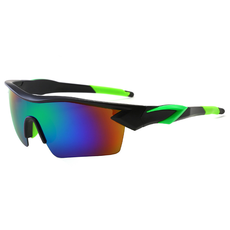 Lunettes de soleil de sport rectangulaires pour hommes, vélo de route, cyclisme, équitation, vélo en plein air, lunettes rondes, 2024