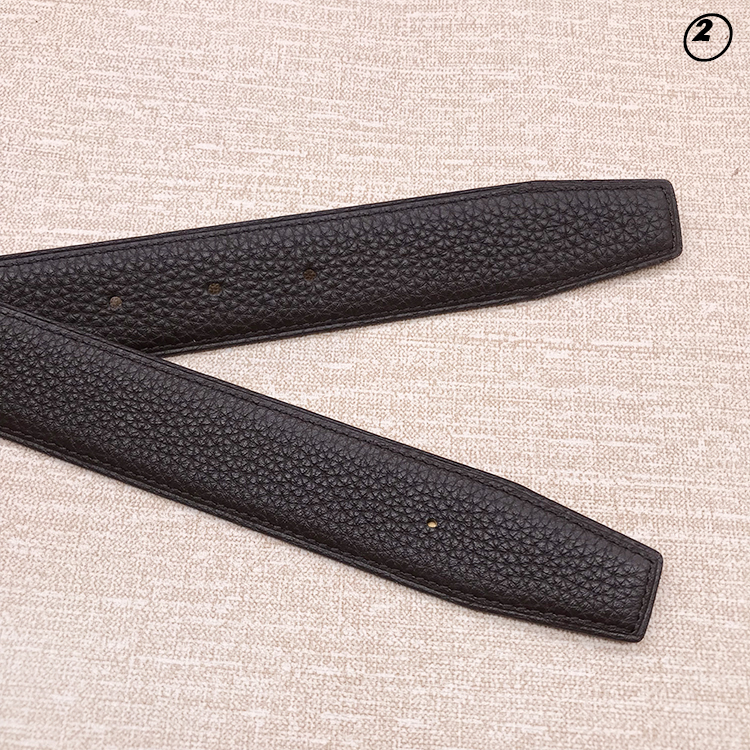2026 sans boucle nouveau design 3.2 cm haute qualité hommes femmes togo bracelet en cuir véritable pantalon première couche ceinture