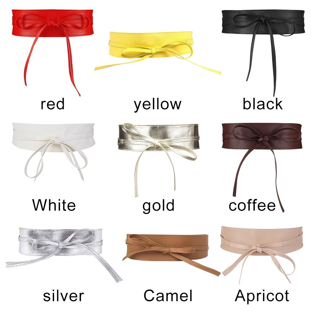 Ceinture en cuir avec nœud papillon pour femme, large, environnement simple, ceinture ronde, corset pour manteau, marque de créateur de luxe