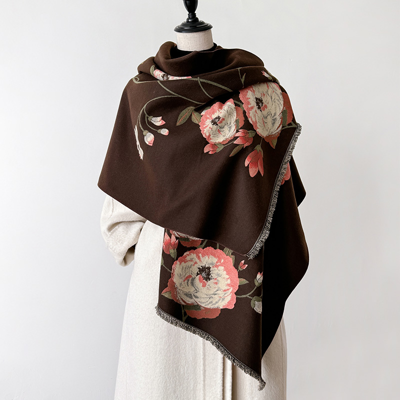 Nouveau Foulard en cachemire de luxe hiver femmes Pashmina châles couverture chaude enveloppes femme Foulard Bandana marque foulards épais Hijab
