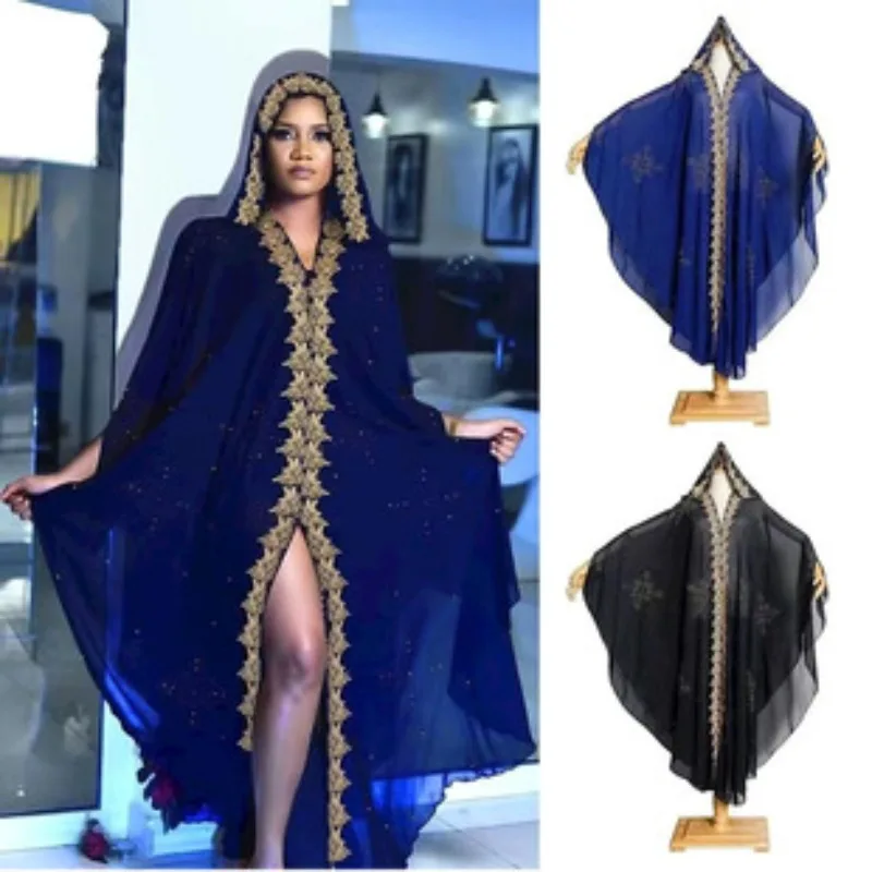 Robes africaines de dubaï pour femmes, grande taille, Boubou, vêtements nigérians Ankara Dashiki, Robe longue brodée, Kaftan, Djellaba