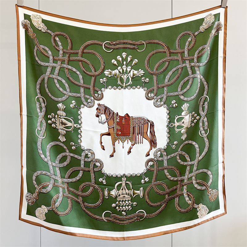 Foulard carré double crêpe 100% soie de mûrier, élégant, de luxe léger, pour femme, pour le quotidien, accessoire décoratif pour le cou