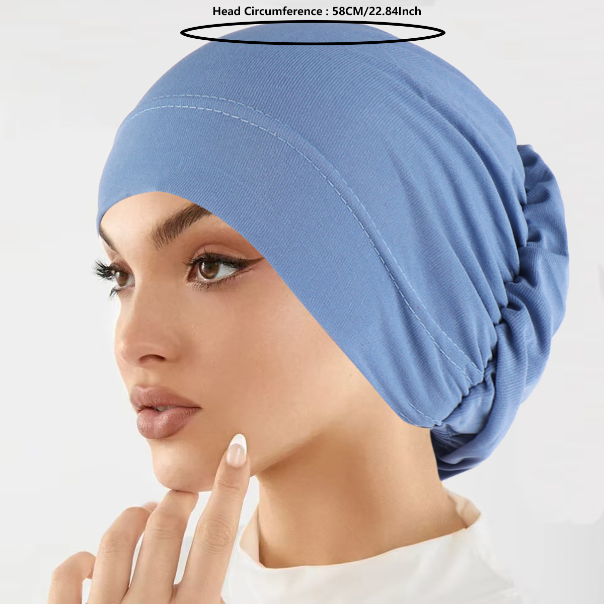 Mode musulmane femmes Hijabs doux extensible couleur unie Turban chapeau Cancer chimio bonnets casquettes chapeaux bandeau cheveux accessoires