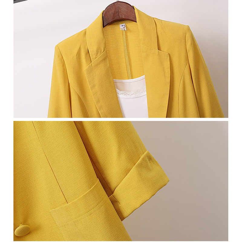 Veste décontractée de grande taille pour femmes, blazers de bureau à boutons, 4XL, W1895