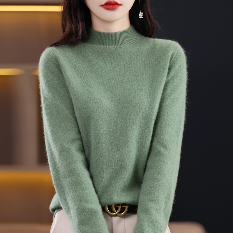 Pull en Cachemire pour Femme, 100% Laine Mérinos, Chaud, Nouvelle Collection Hiver 2024