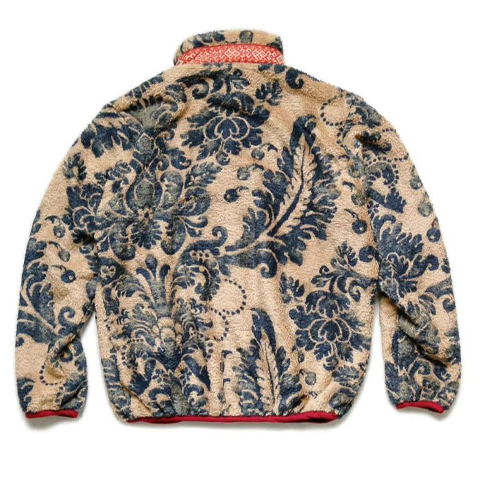 Veste chaude zippée décontractée rétro en polaire japonaise pour l'automne et l'hiver, style Tang Grass Tide