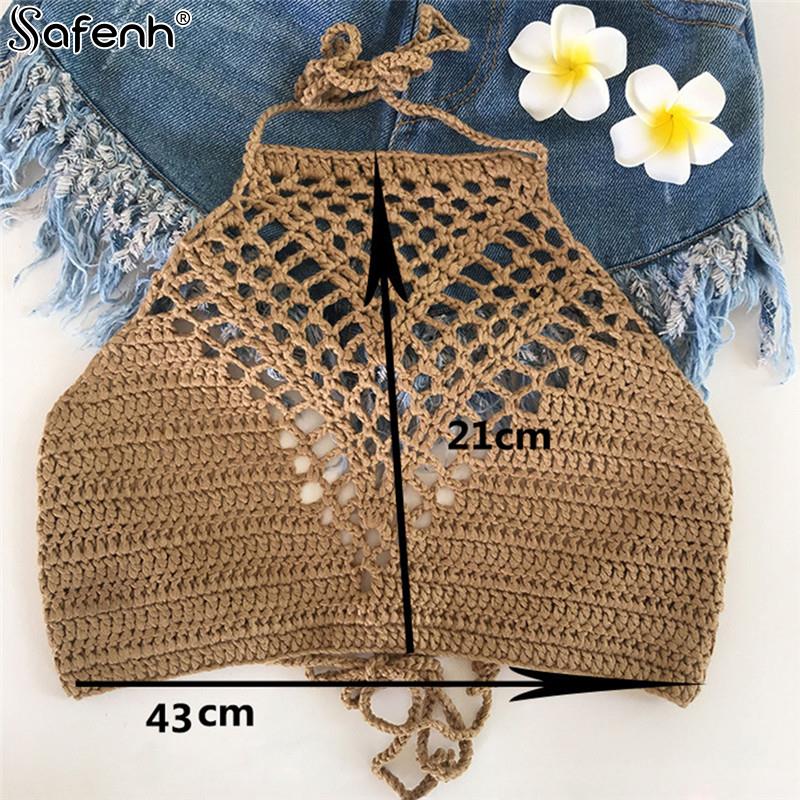 Maillot de bain blanc uni pour femmes, court, sexy, amissié, licou, licou, crop-top, crochet, bikini, offre spéciale