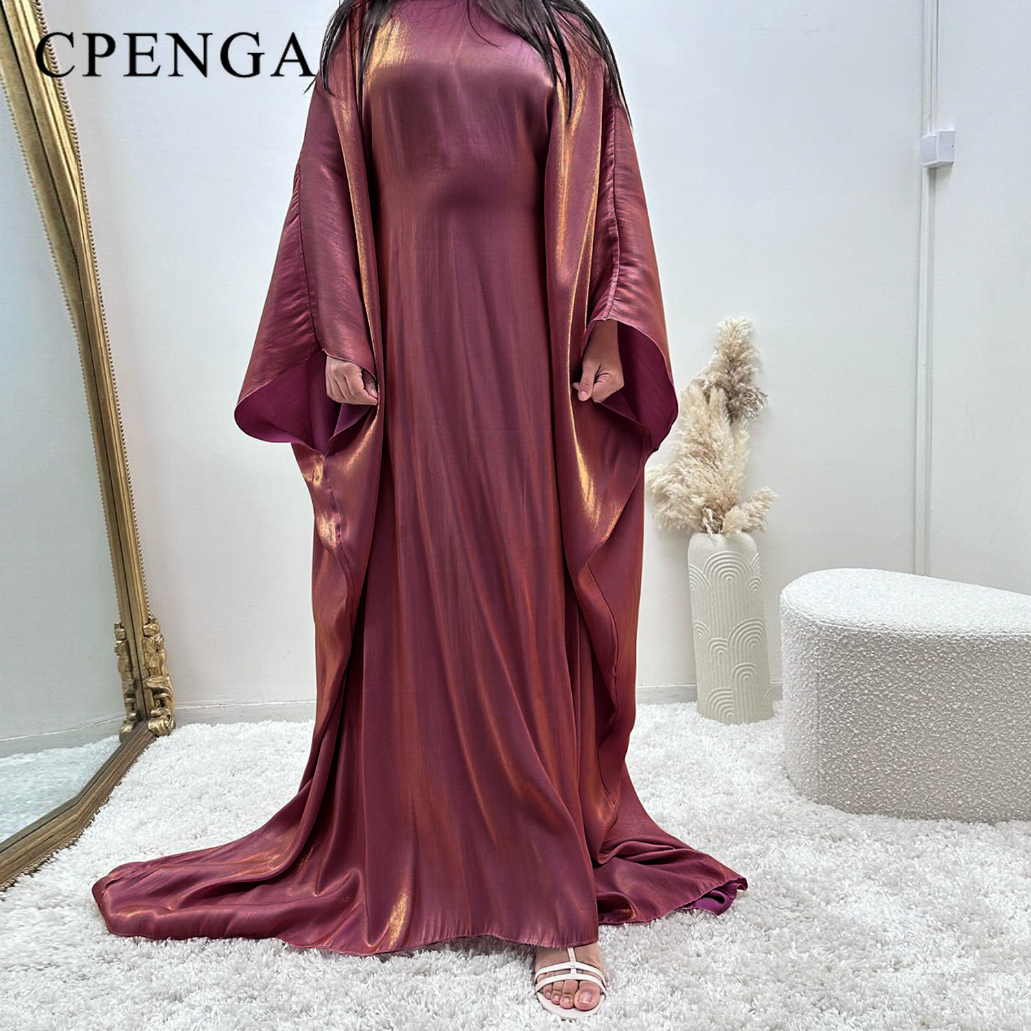 Nouvelle robe jalabiya de fête de Dubaï 2024, robe musulmane pour femmes, abaya à manches longues, robe élégante, vêtements modestes pour femmes, vêtements islamiques