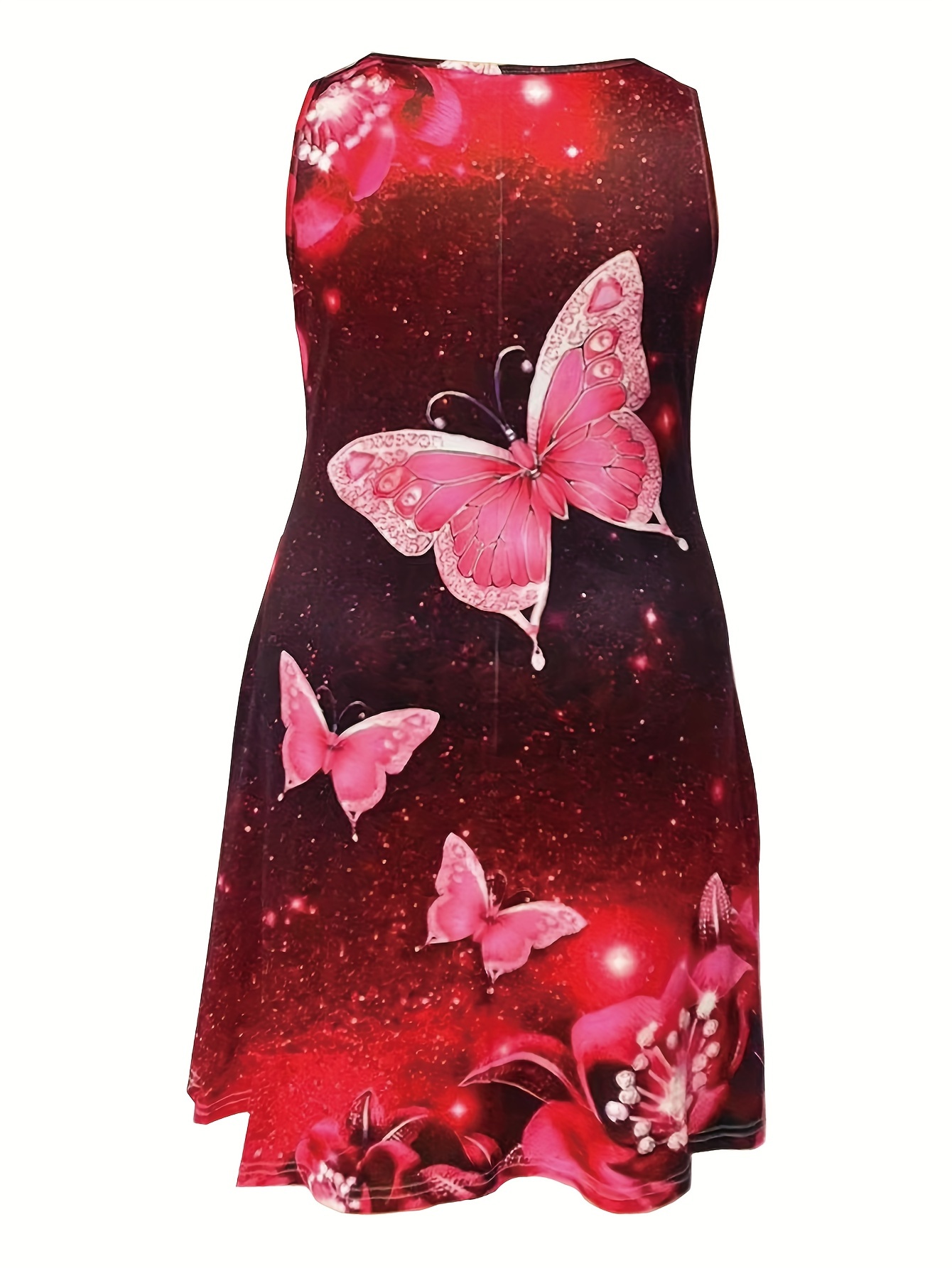 2025 été décontracté mode papillon impression 3D débardeur robe décontractée sans manches robe Y2k dames vêtements femme vêtements fille vêtements