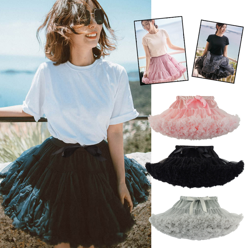 Femmes filles Tutu jupe fête moelleux sous-jupe femmes Ballet adolescente jupon fille princesse Tulle fête danse jupes