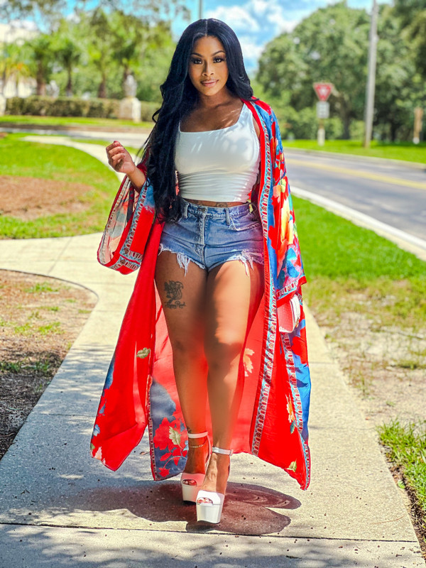 Maillot de bain africain musulman pour femmes, cardigans longs ouverts sur le devant, kimonos pour les vacances, grande taille, mode européenne, été