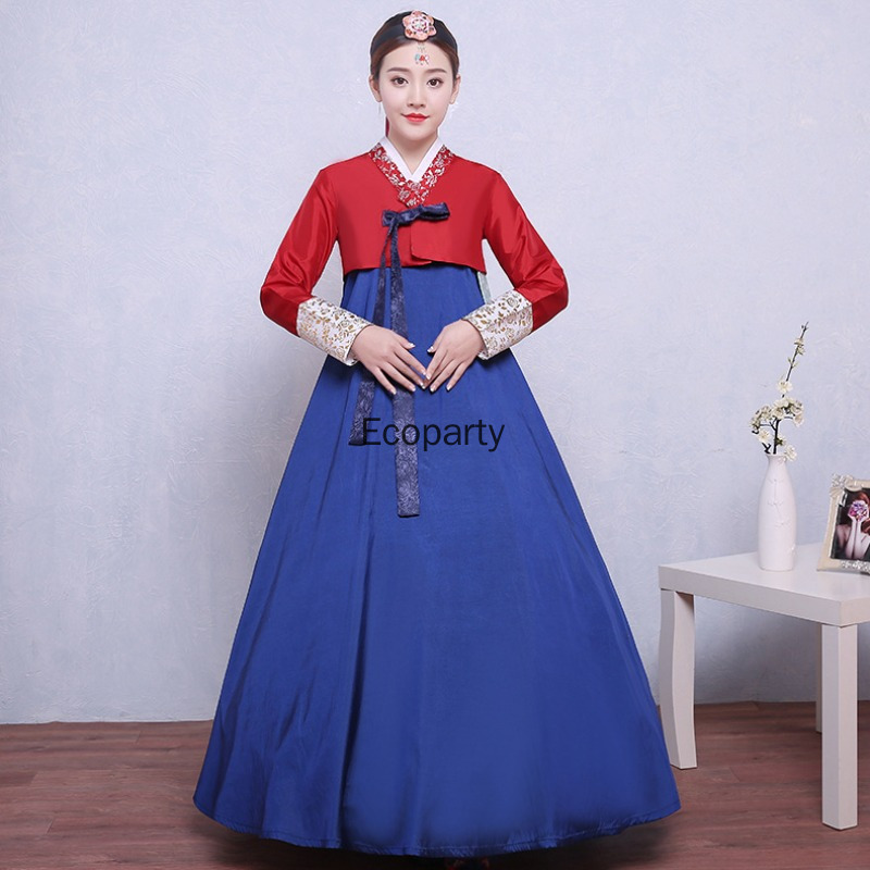 Robe Hanbok pour femmes, 8 couleurs, Costume de princesse coréenne, vêtements de spectacle de danse nationale traditionnelle asiatique pour adultes, Hanbok amélioré