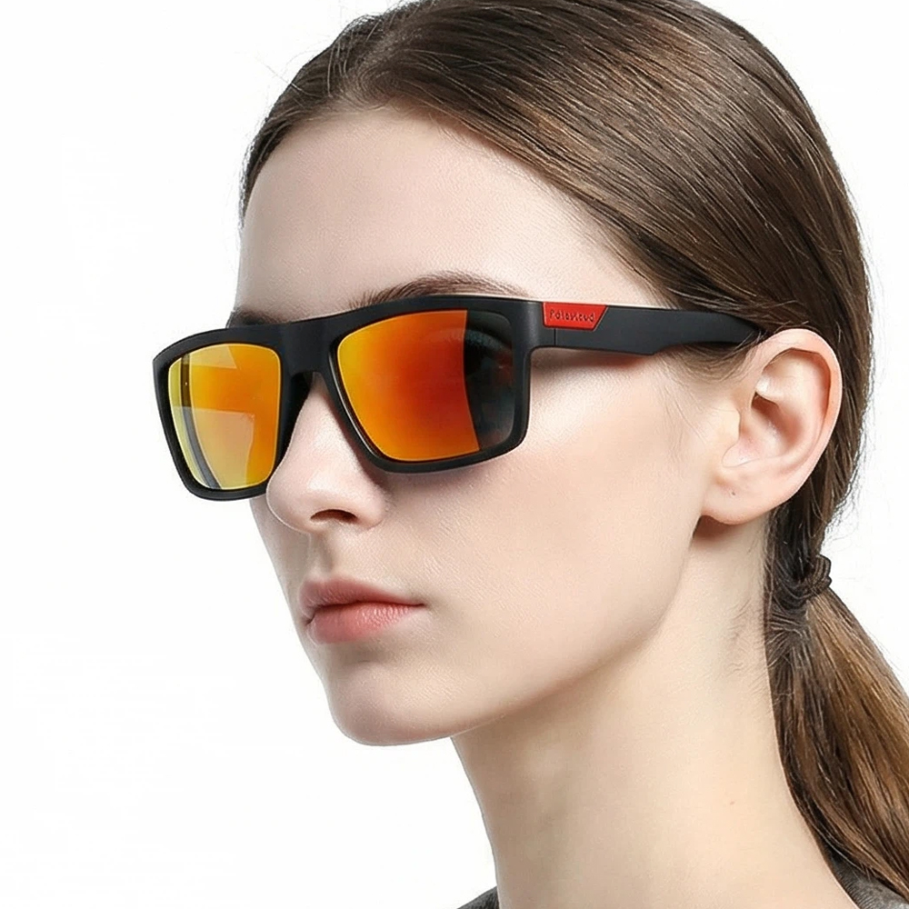 Lunettes de soleil polarisées noires tendance pour hommes et femmes, lunettes de soleil carrées classiques pour hommes, lunettes de soleil élégantes pour la conduite en plein air, la pêche, les sports, protection UV400