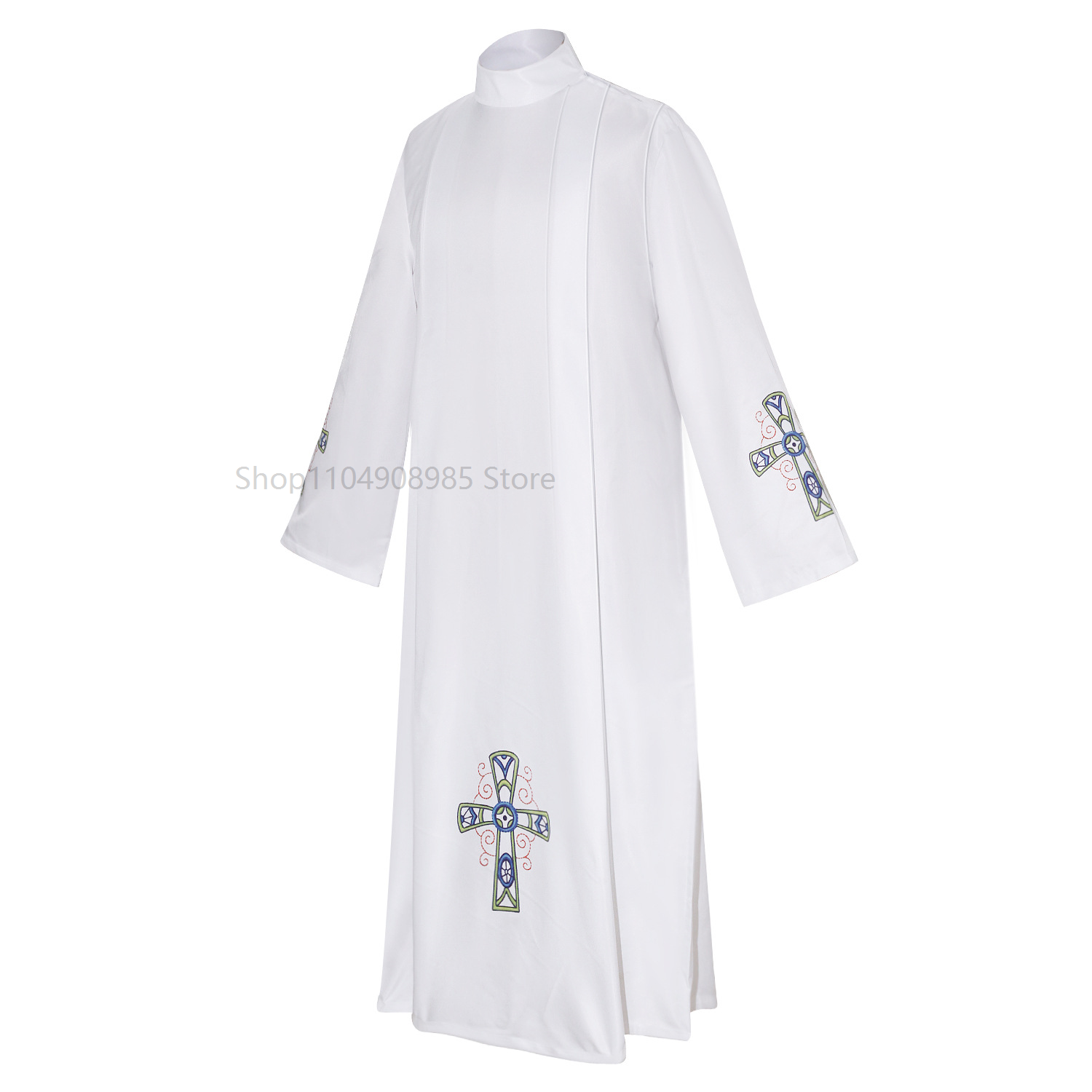 Robes de clergé, ustensiles d'église catholique, Robe de prêtre, Robe d'église blanche, Costume, fournitures d'étiquette religieuse chrétienne
