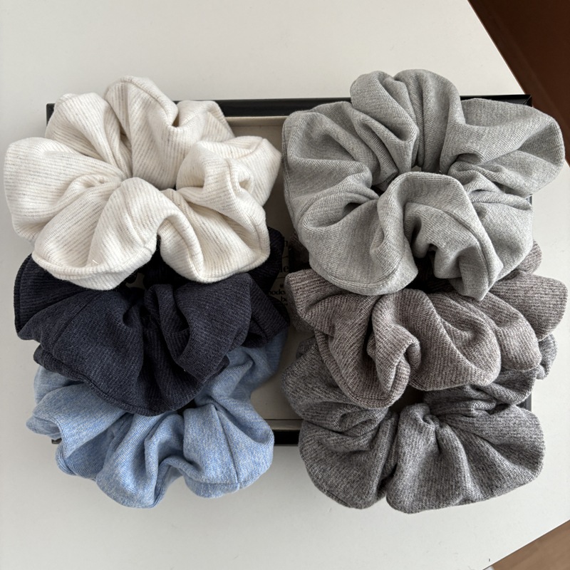 Chouchous en coton tricoté pour femmes, bandes élastiques douces et chaudes, élégantes, solides, queue de cheval, accessoires pour cheveux, automne et hiver