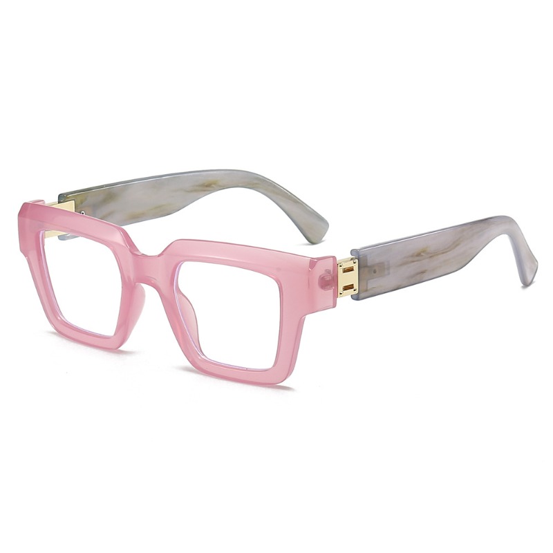 Nouvelle monture de lunettes carrée tendance de haute qualité, grande monture, verres optiques anti-lumière bleue