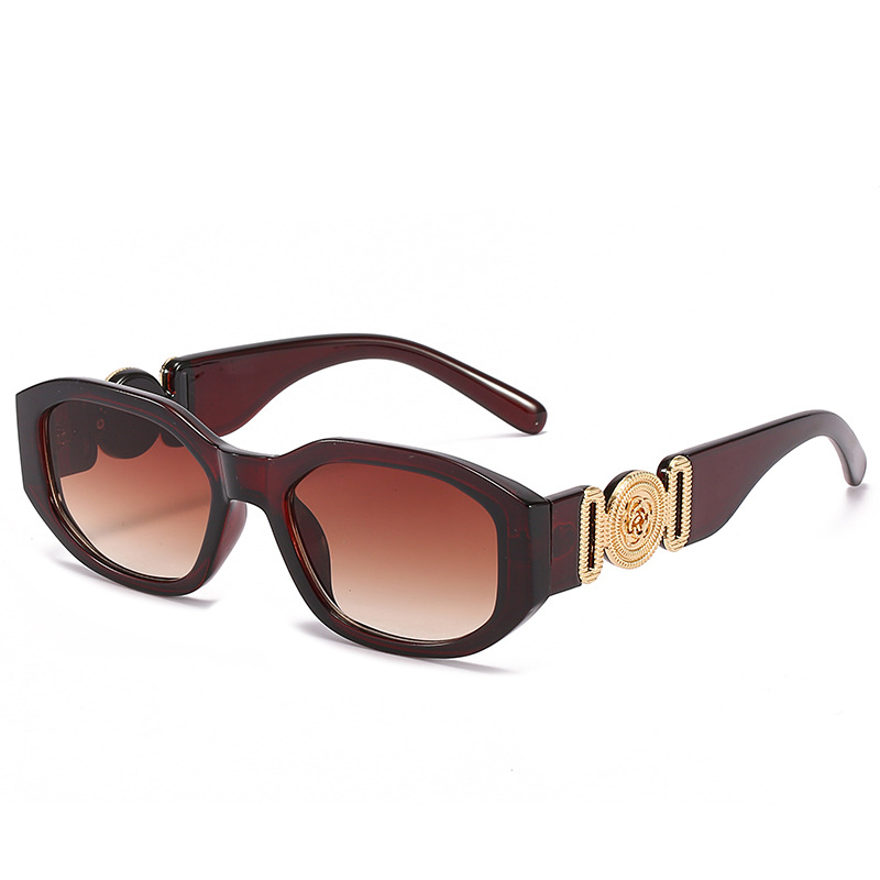 Lunettes de soleil de luxe de marque V Biggies pour hommes et femmes, lunettes de soleil ovales élégantes de créateur, lunettes de soleil tendance et élégantes, UV400