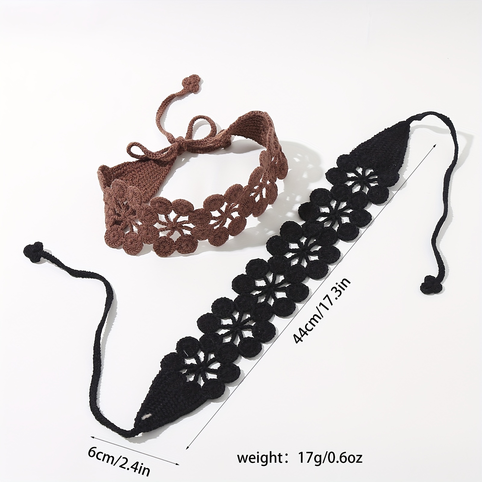 Foulard de cheveux au Crochet creux créatif, 1 pièce, bandeau tissé de Style Simple, accessoires pour cheveux