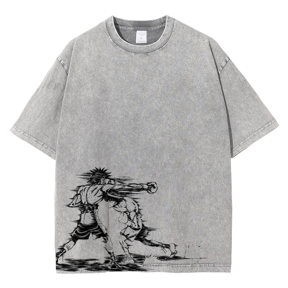 Hommes femmes Hajime No Ippo Anime T-shirt Kamogawa boxe gymnase Makunouchi Takamura KGB graphique T-shirt mâle lavé coton t-shirts