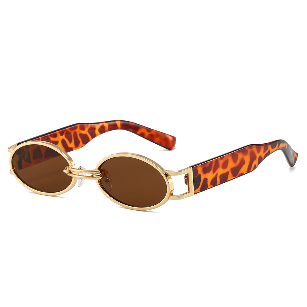 Nouvelles lunettes de soleil ovales Vintage dames Ins petites lunettes de soleil rétro Punk pour femmes hommes marque de luxe UV400 Protection nuances lunettes de soleil