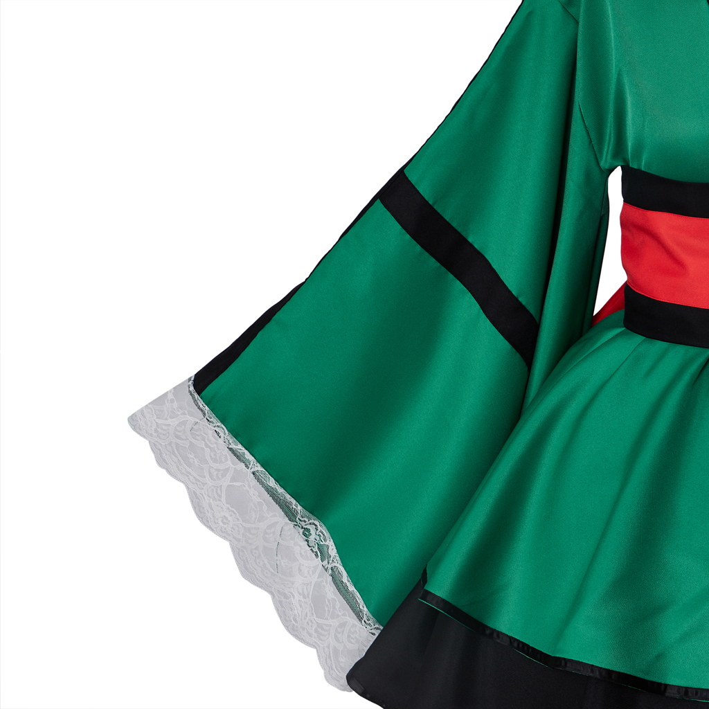Costume de Cosplay Anime Midoriya Izuku Deku, robe Kimono, tenue de combat, robe de demoiselle d'honneur Lolita, Costumes de carnaval d'halloween pour femmes