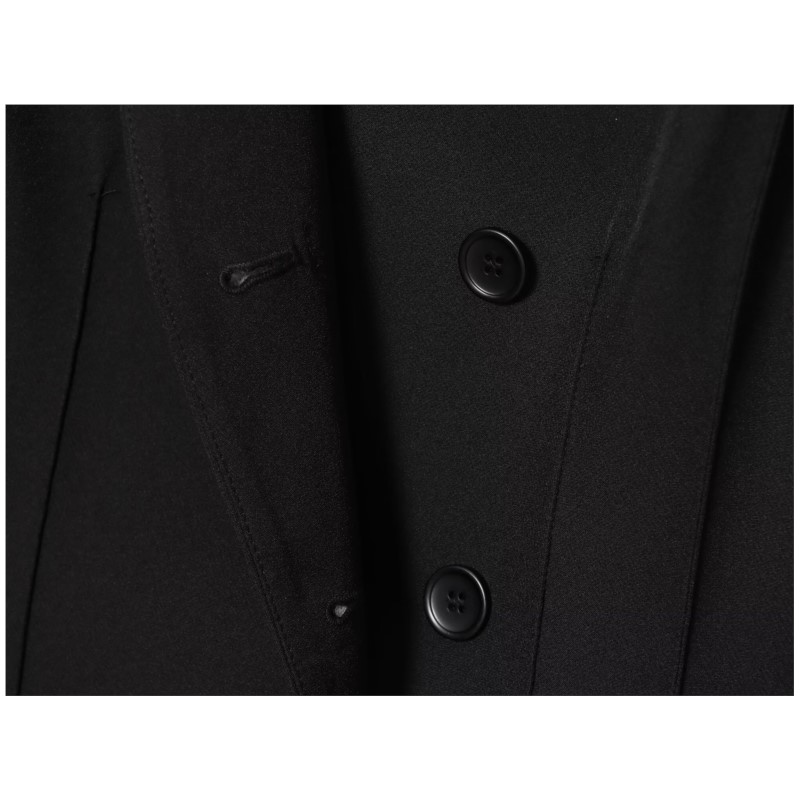 Automne femmes Simple Blazer col en V à manches longues femmes décontracté poche manteaux Chic femmes hauts