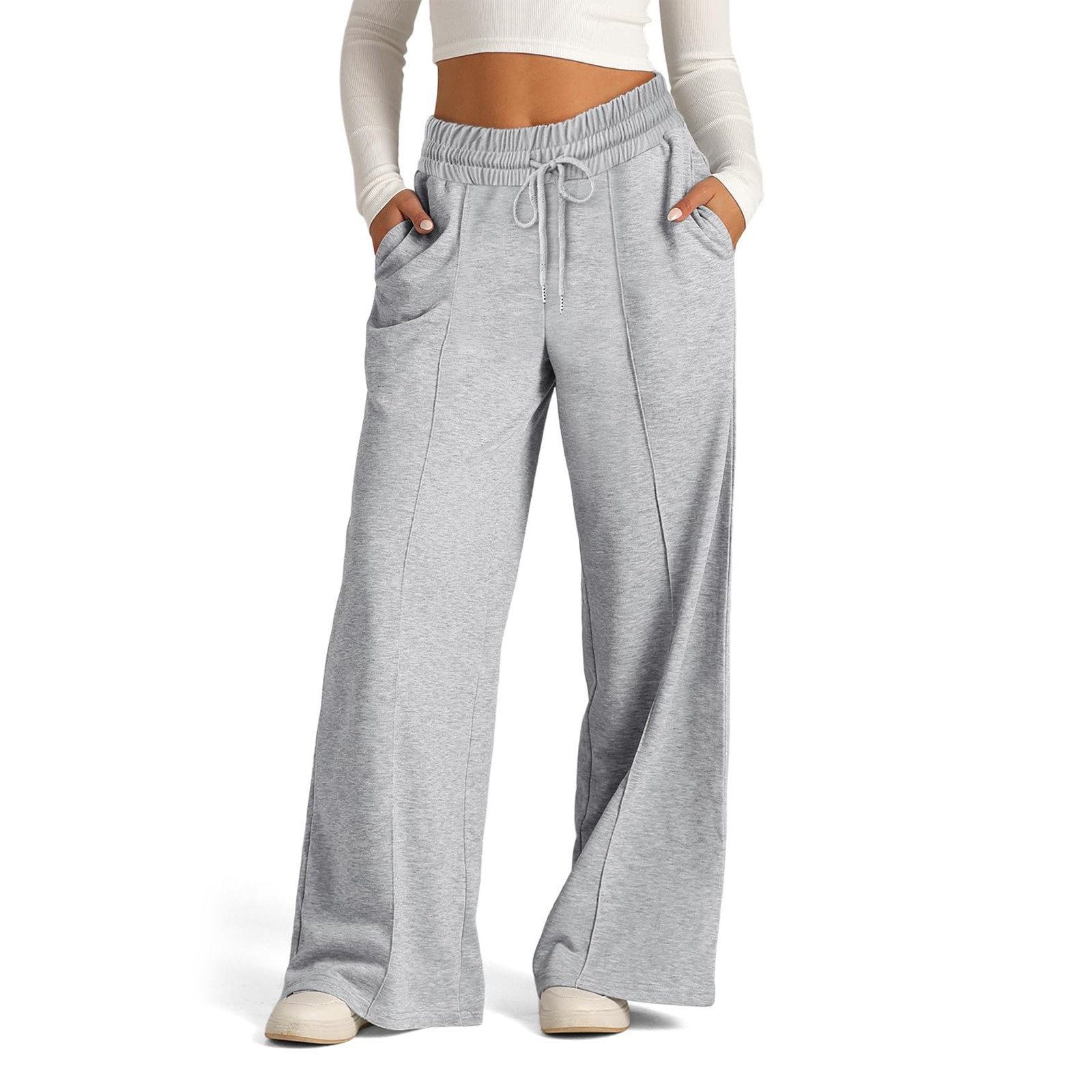 Pantalon à Jambes Larges pour Femme, Survêtement à Doublure Smile, Droit, Astronomique, Tout Mathématique, Uni, Fitness, Jogging, Voyage Basique
