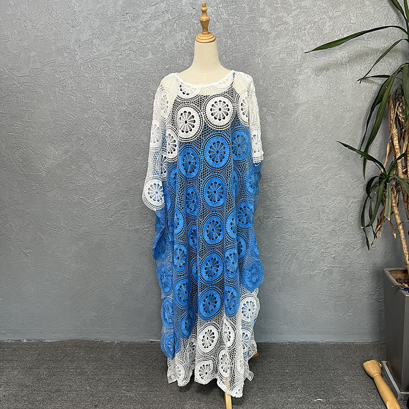 Robes africaines brodées en dentelle pour femmes 2025 – Grande taille, style Dashiki, vêtements africains, Abaya, Robe Africaine Femme