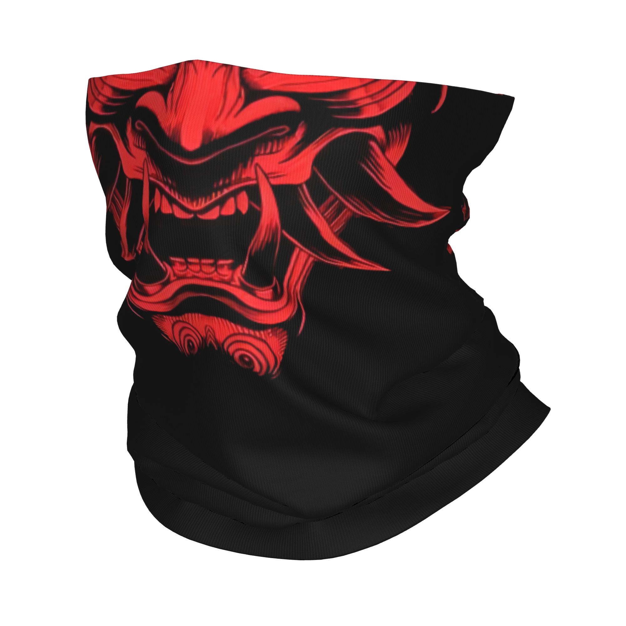 Guêtre de cou de démon samouraï Oni personnalisé pour hommes et femmes, écharpe Bandana Ronin japonaise coupe-vent d'hiver pour le Ski