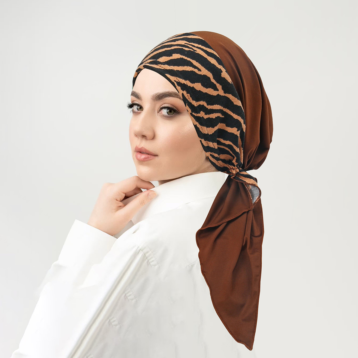 Nouvelle impression musulmane Hijabs femmes doux Strech Turban casquette bandeau Cancer Bandanna casquette chimio perte de cheveux couverture bonnet foulard