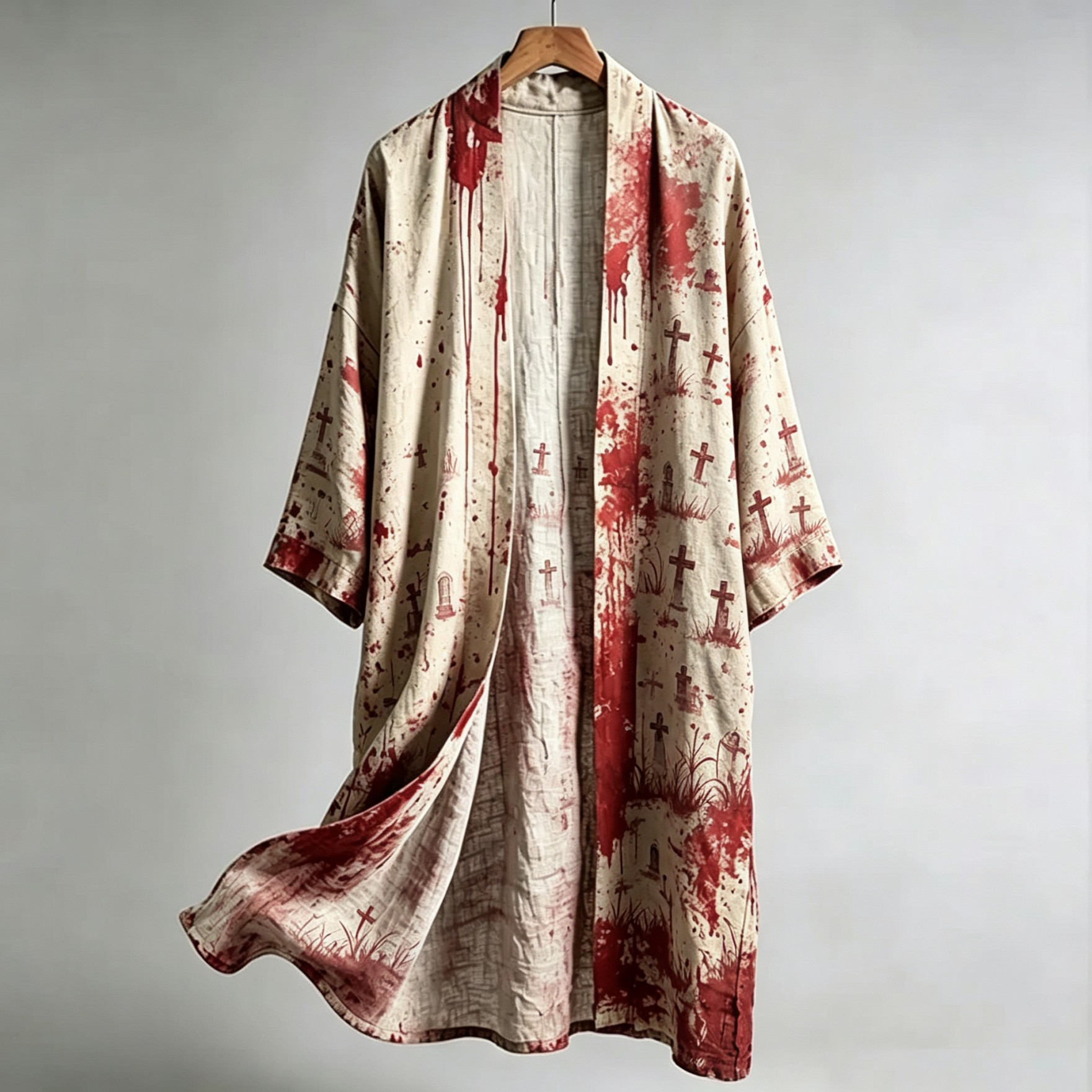 Robe kimono pour femmes, style Y2K, légère, à imprimé floral, longue, idéale comme paréo.