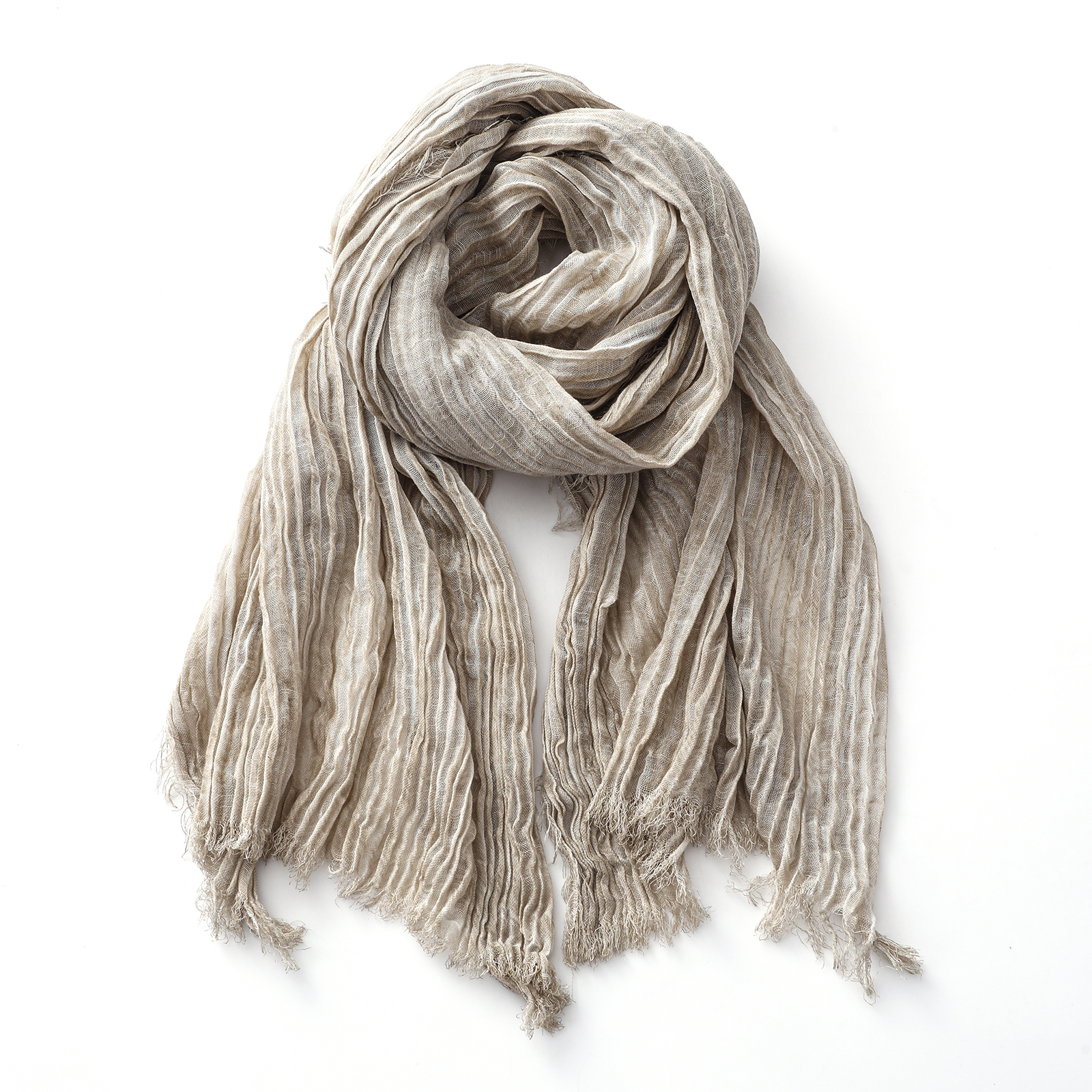 Écharpe en coton et lin froissé pour hommes et femmes, foulard chaud noir doux, châles enveloppants, accessoires masculins, automne hiver