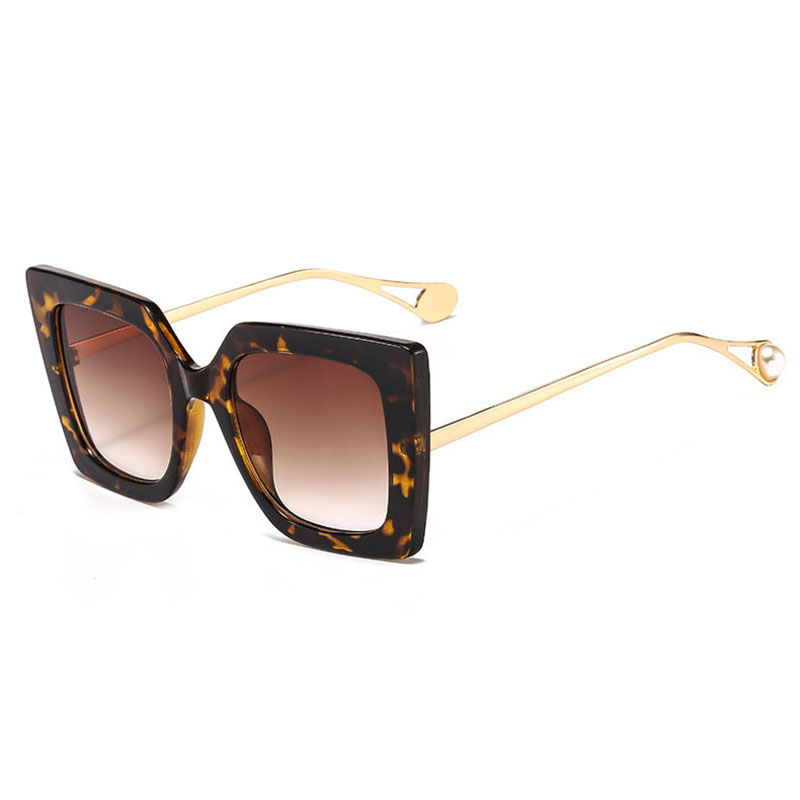 Lunettes de soleil carrées noires pour femmes, monture métallique chimressée, marque de luxe, lunettes de soleil design, nuances de mode, UV400