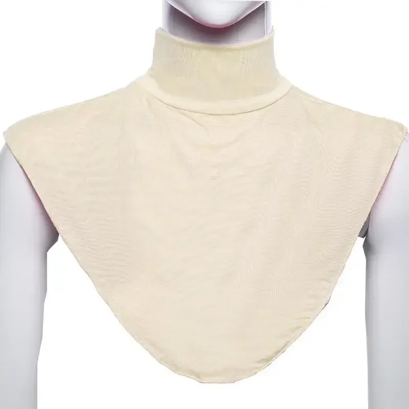 Faux col en Modal pour femmes musulmanes, Extensions de Hijab islamique, col roulé, couverture de cou haut, demi-haut plus chaud, écharpe Hijab, enveloppe courte