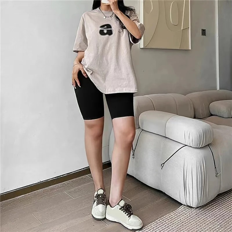 Short de sport de Yoga pour femmes, taille haute, Fitness, décontracté, Streetwear, pantalon court, serré, pantalon d'entraînement pour dames
