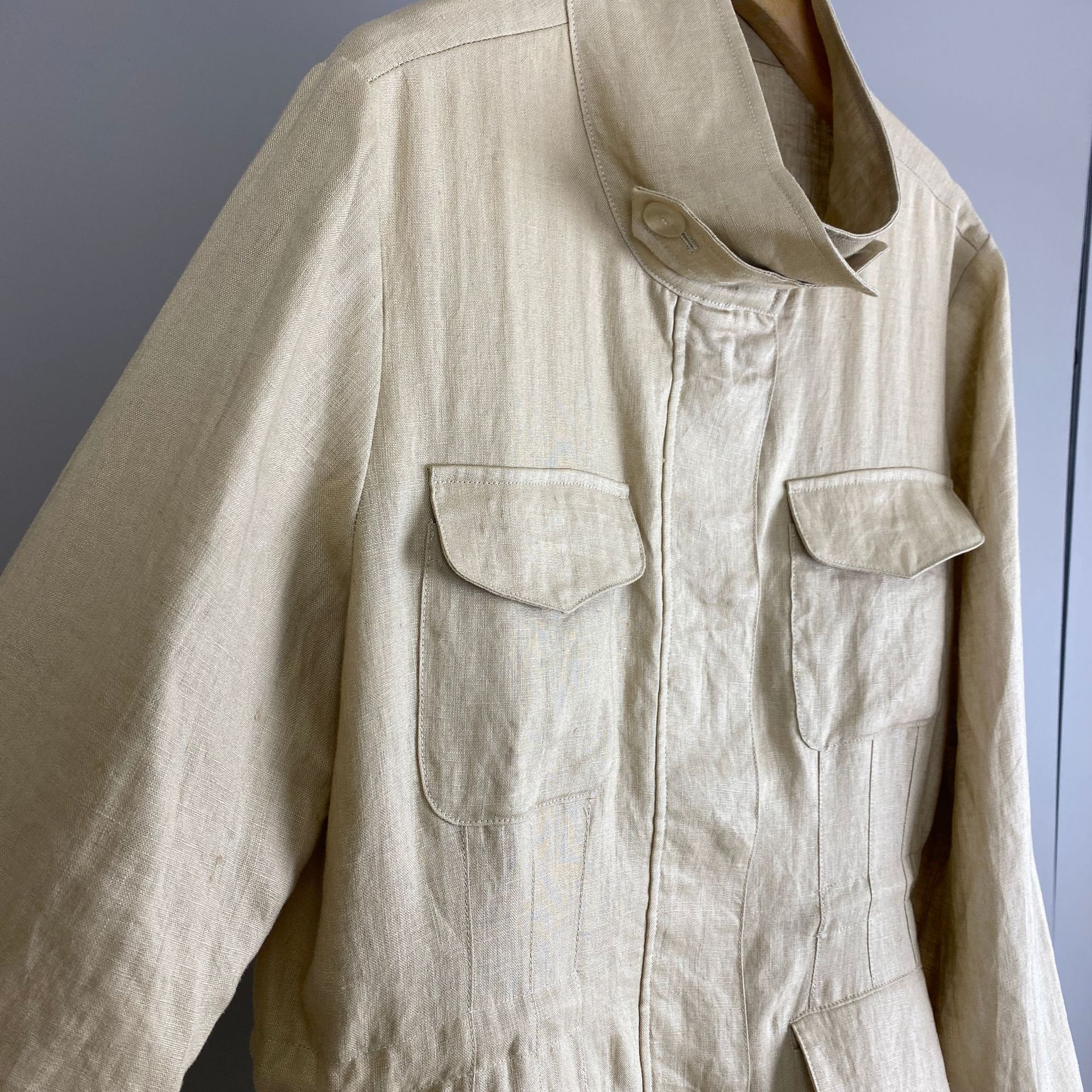 Veste pour femmes printemps-été, nouvelle veste en lin uni avec poche, cardigan tendance, veste décontractée pour femmes