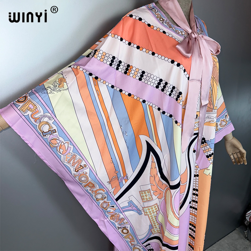 WINYI haute qualité robes musulmanes pour femme robe maxi florale femme caftan abaya dubaï luxe été bohème robe de soirée