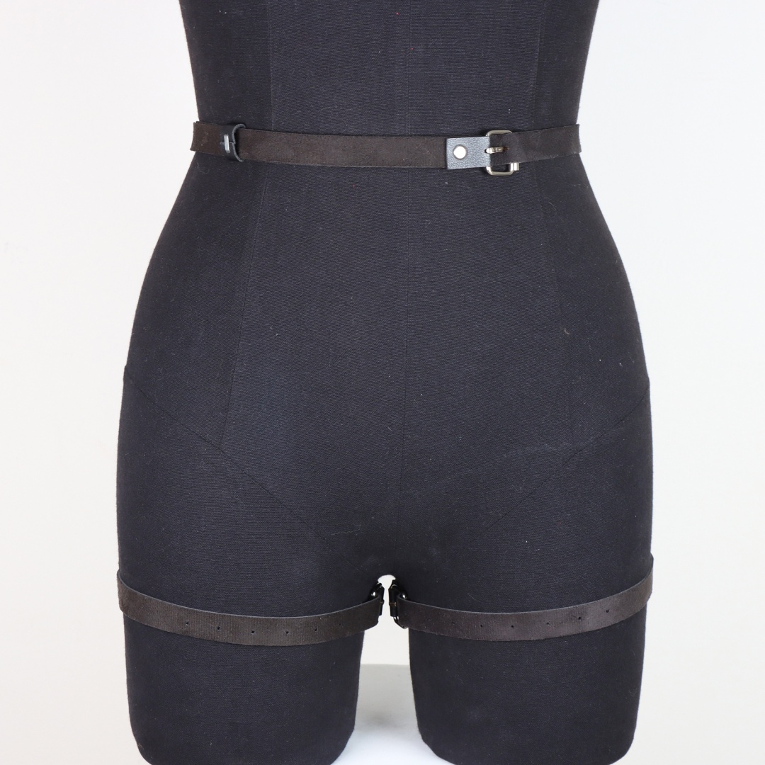 Porte-jarretelles Sexy en cuir PU pour femmes, harnais, Lingerie Bdsm, bas de corps, ceinture de jarretelles, fétiche, érotique, Rave, ceintures d'épée, body gothique