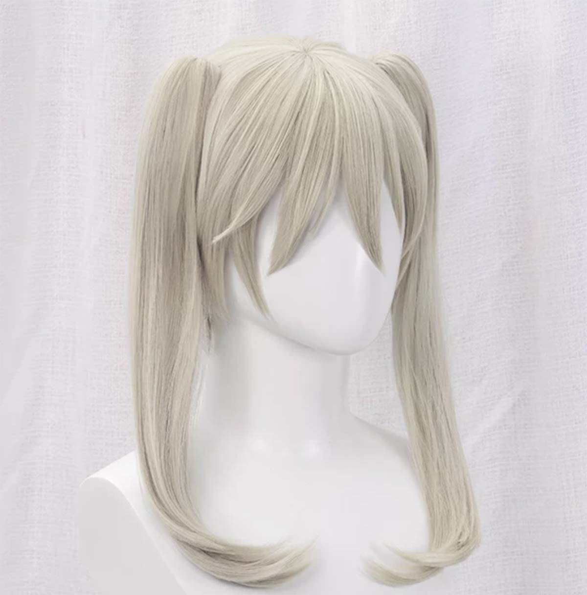Perruque synthétique résistante à la chaleur pour femmes, perruque de Cosplay Anime Soul Eater Maka Albarn, queues de cheval jumelles