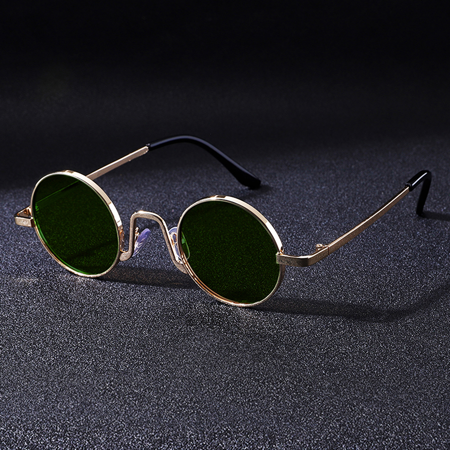 Lunettes de soleil polarisées UV400 pour hommes et femmes, monture ronde rétro, accessoires de conduite décontractés