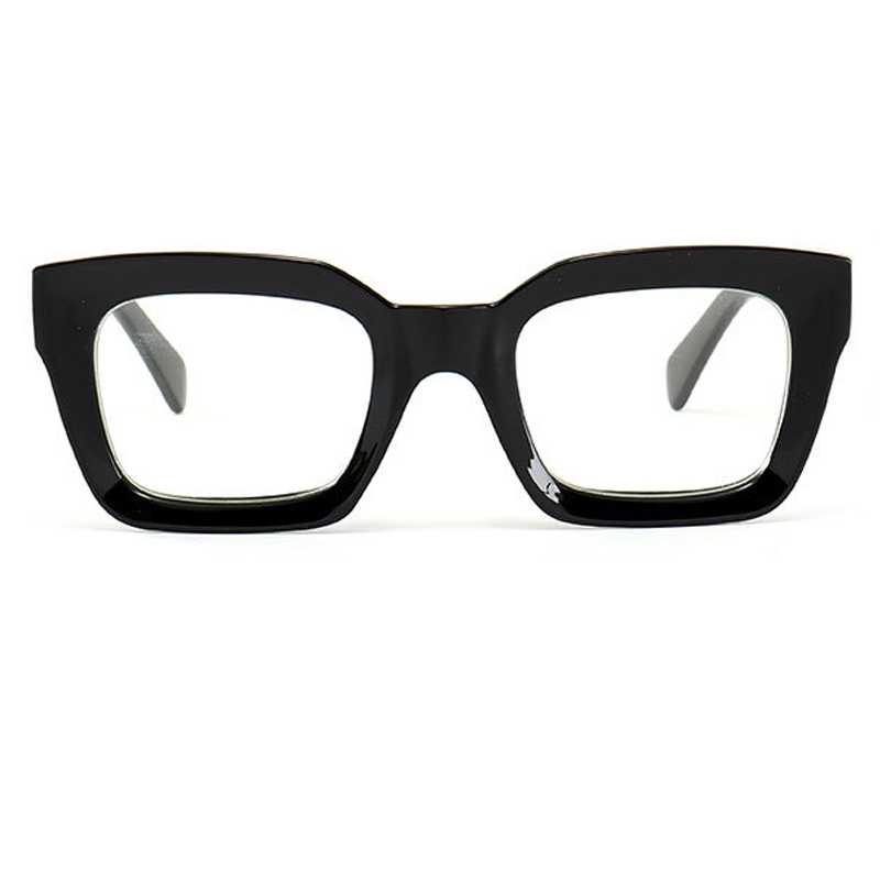 Lunettes carrées noires nouvelles femmes hommes rétro clair lentille lunettes ultralégères acétate optique transparente lunettes montures lunettes