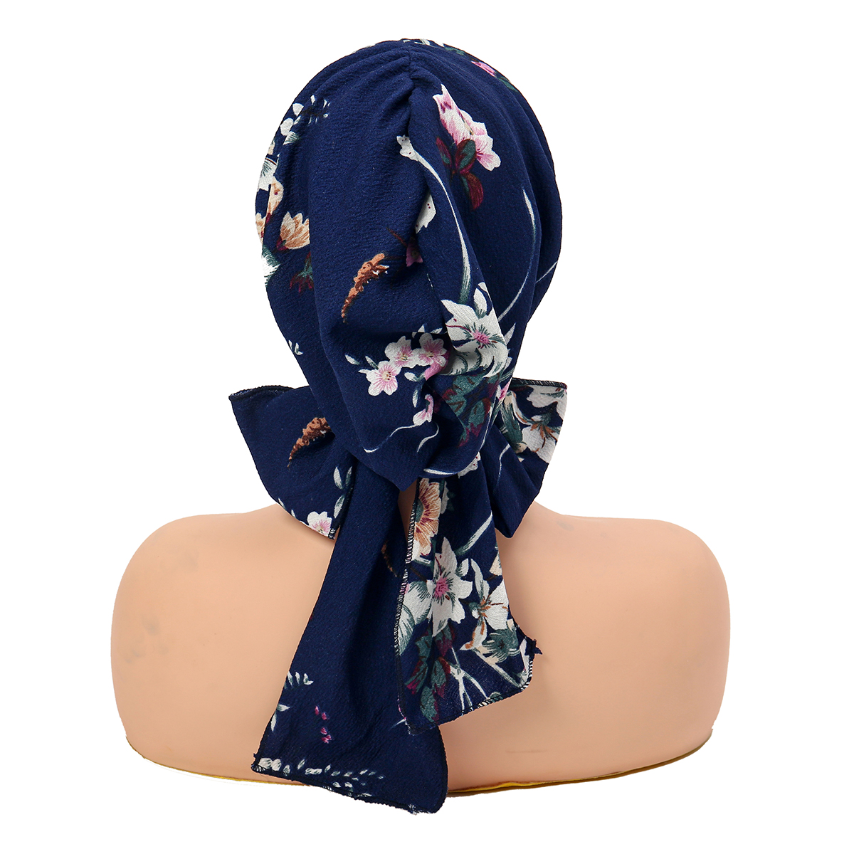 Vintage élégant Turban chapeaux avec bord femmes imprimer Hijab casquettes de Baseball bandeau mode musulman dames foulard