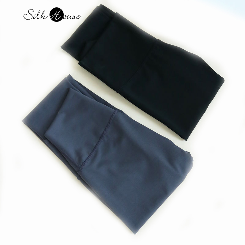 Pantalons de yoga en soie pour femmes, vêtements de sport de printemps et d'automne, avec taille haute, hanches et pantalons de fitness en soie de mûrier