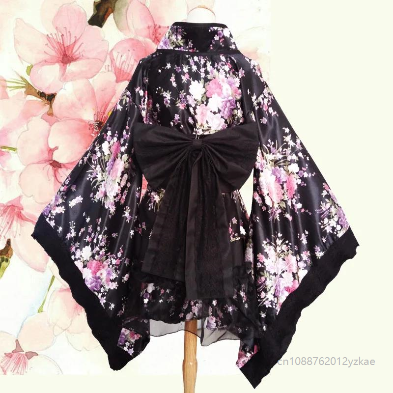Robe Kimono Sexy Style Japonais pour Filles, Robe de Demoiselle Lolita pour Femmes, Yukata de Soirée, Costumes de Danse Anime Japonais, Tenues pour Femmes
