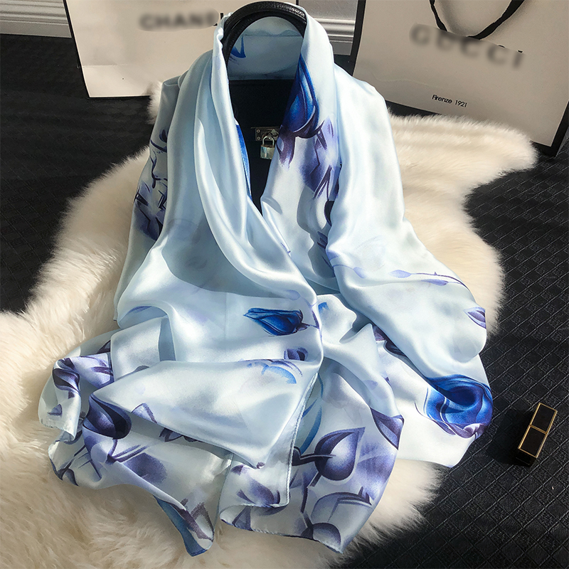 Grand Châle en Satin pour Femme, Hijab Musulman Rond, Étoles de Plage, Bandana, Turban, 180x90cm