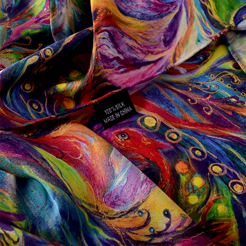 [BYSIFA] nouveau luxe Pure soie Foulard châle femmes printemps automne longues foulards dames marque 100% soie cou Foulard Foulard 175*52 cm