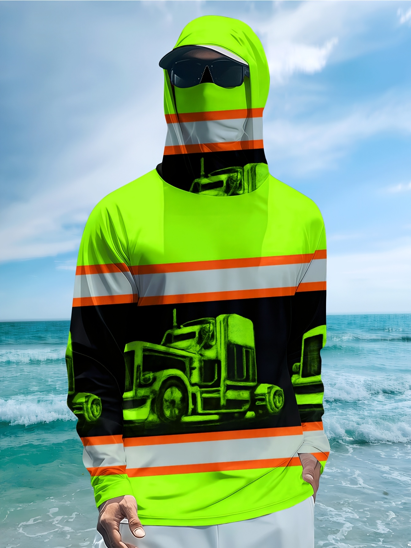 Chemise de pêche à capuche pour hommes, vêtements de pêche à manches longues, t-shirt de pêche, protection UV, vêtements de pêche à séchage rapide