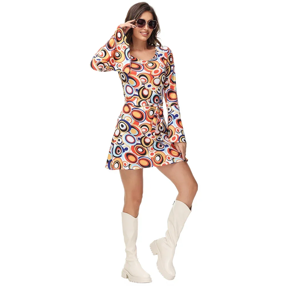 Foute Party Heren Hommes Femmes Rétro Années 70 80 Hippie Costume Disco Rock Hip-Hop pour Cosplay Couples Pourim Halloween Fantasia DressUp