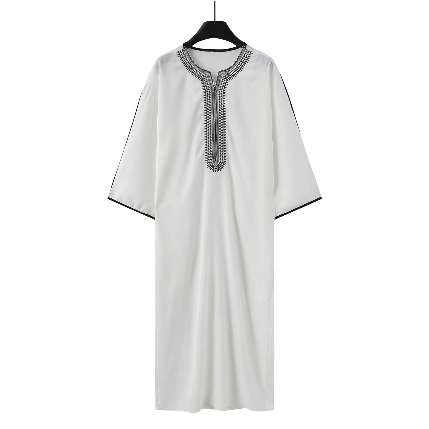 Robes pour hommes musulmans Robes brodées amples Thobe arabe Style ethnique traditionnel décontracté Thawb vêtements de prière islamique marocain Dr